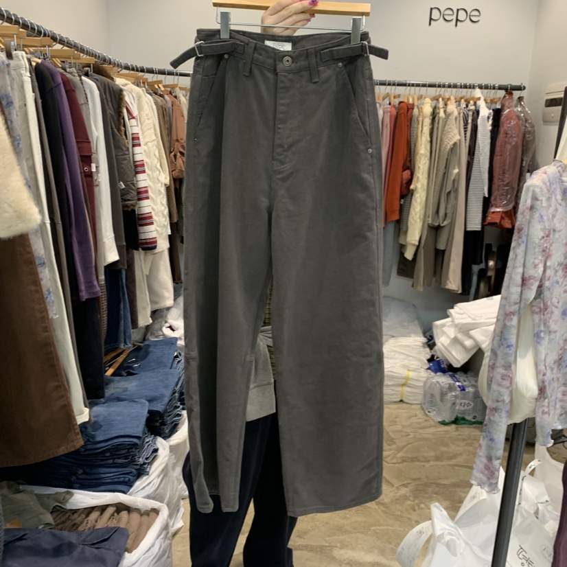 ALMOND PEPE東大門代購女士新品推薦熱賣真品休閑褲加絨ALMOND PEPE休閑褲