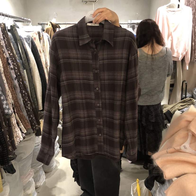 LOGROAD韓國代購女裝新品推薦時尚休閑真品人氣襯衫蕾絲衫LOG ROAD襯衫/蕾絲衫