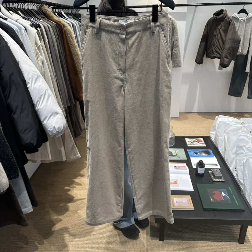 PAUSE韓國直郵女裝新品真品休閑人氣推薦時尚熱賣休閑褲拉絨PAUSE休閑褲