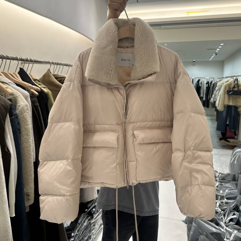 BLUEI-D/N SHARP東大門代購女裝新款推薦短款羽絨服鴨絨Blue i-d/N SHARP短款羽絨服