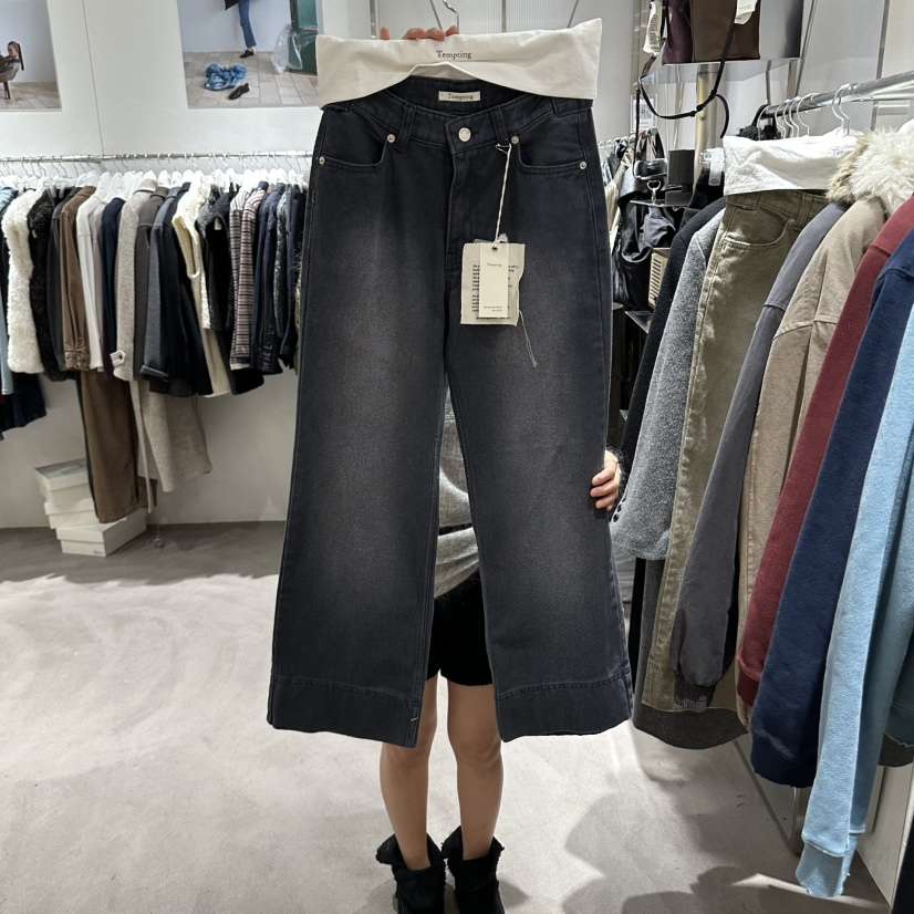 TEMPTING韓國代購女裝新款推薦時尚休閑熱賣真品人氣牛仔褲TEMPTING牛仔褲