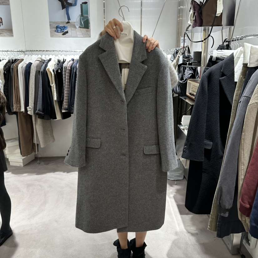 TEMPTING東大門實拍女士新款時尚真品熱賣推薦中長款大衣TEMPTING中長款大衣