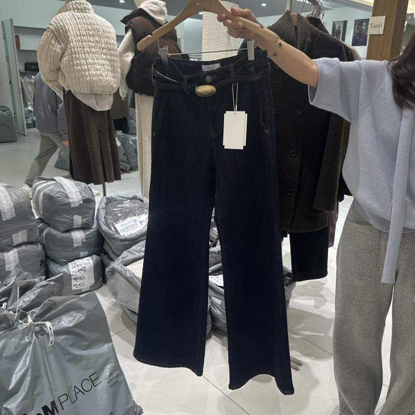 BLUEI-D/N SHARP韓國代購女士新款推薦牛仔褲不含腰帶Blue i-d/N SHARP牛仔褲