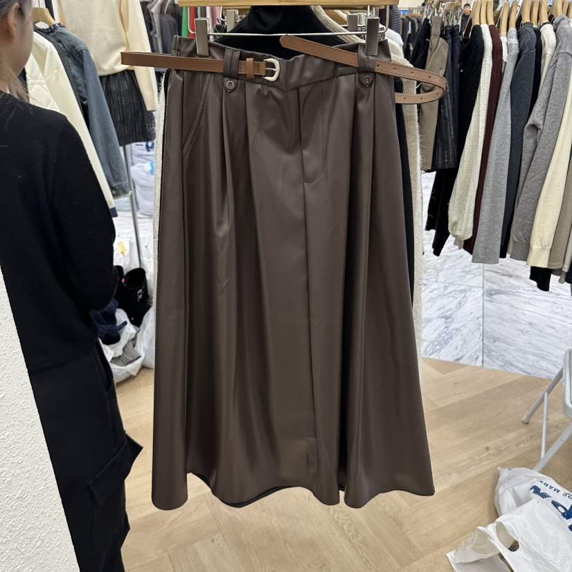ABLESTUDIO東大門代購女士新品人氣推薦休閑長裙不含腰帶ABLESTUDIO長裙