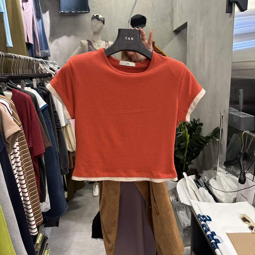 TAN韓國代購女裝新品時尚真品人氣推薦職業休閑熱賣T恤TANT恤