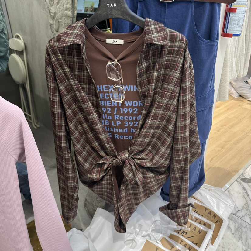 TAN東大門實拍女士新款熱賣時尚推薦真品人氣休閑襯衫蕾絲衫TAN襯衫/蕾絲衫