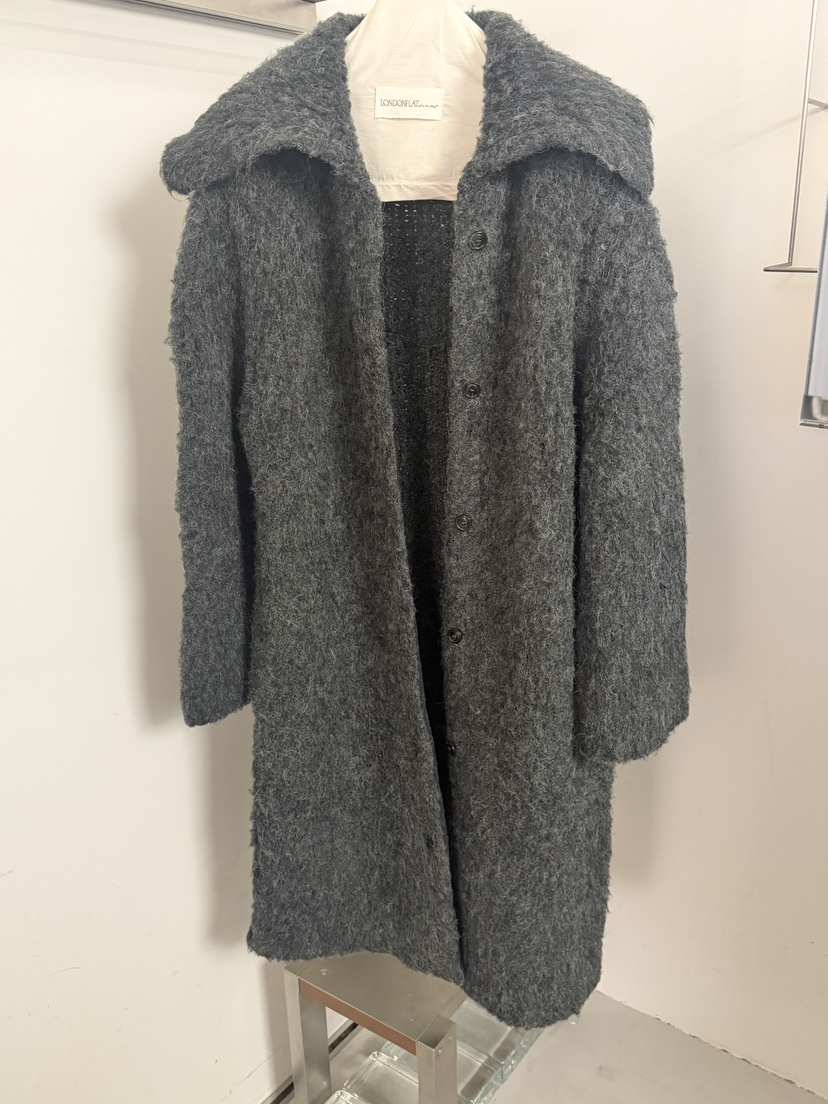 LONDON FLAT東大門直郵女裝新品推薦中長款大衣毛皮拉絨LONDON FLAT中長款大衣