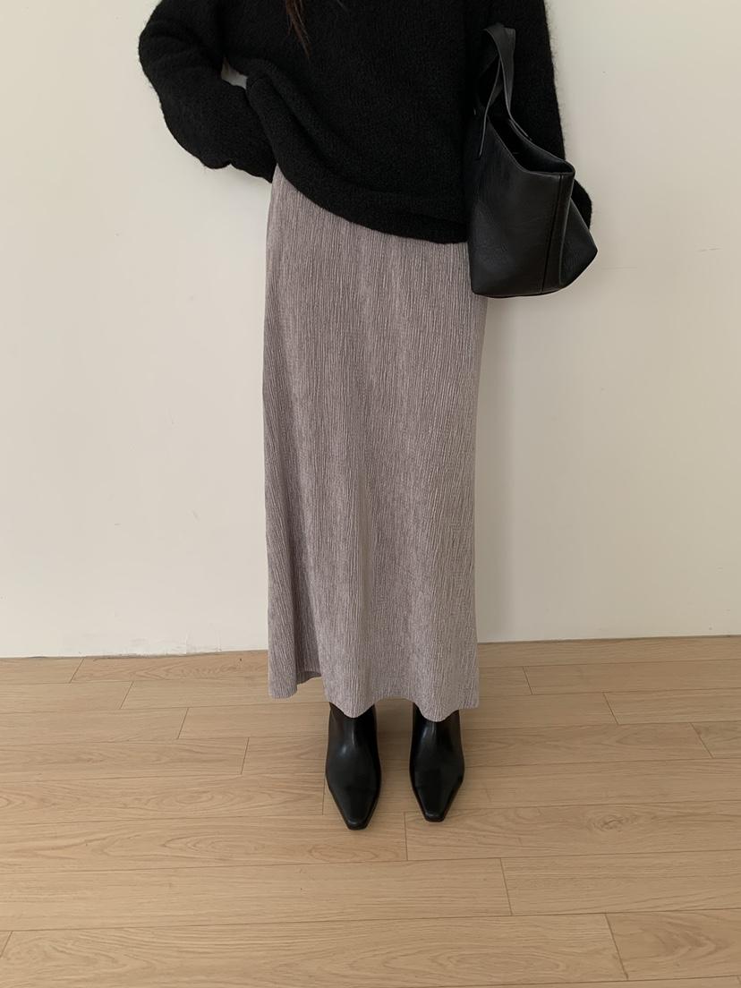 B_GARDER東大門代購女裝新款熱賣時尚真品休閑人氣長裙褶裙B.GARDER長裙