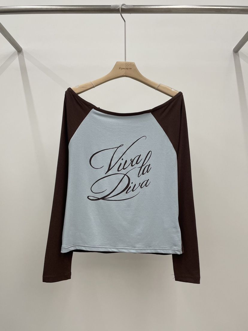 IF YOU SAY SO/PLUM-Q韓國直郵女士新品熱賣長袖T恤IF YOU SAY SO/PLUM-Q長袖T恤
