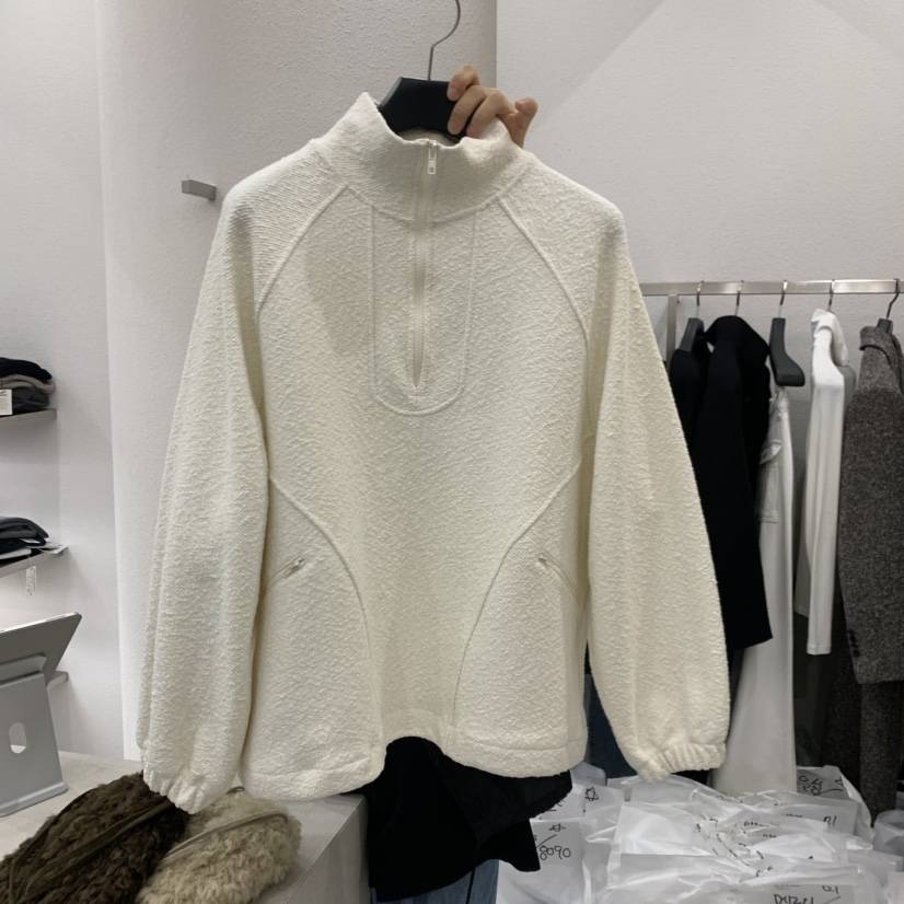 ETTER-B韓國直郵女裝新品休閑推薦人氣時尚熱賣衛衣半拉鏈ETTER-B衛衣