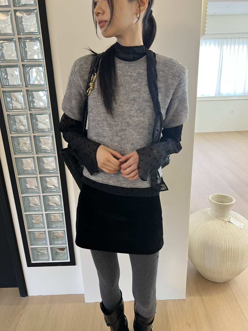 ME MO東大門實拍女裝新款推薦職業真品休閑人氣時尚針織衫ME MO針織衫