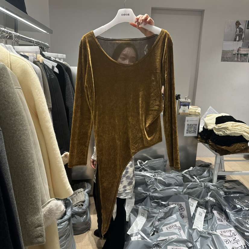 FAVOR-P韓國直郵女士新品熱賣職業人氣推薦時尚休閑長袖T恤FAVOR-P長袖T恤