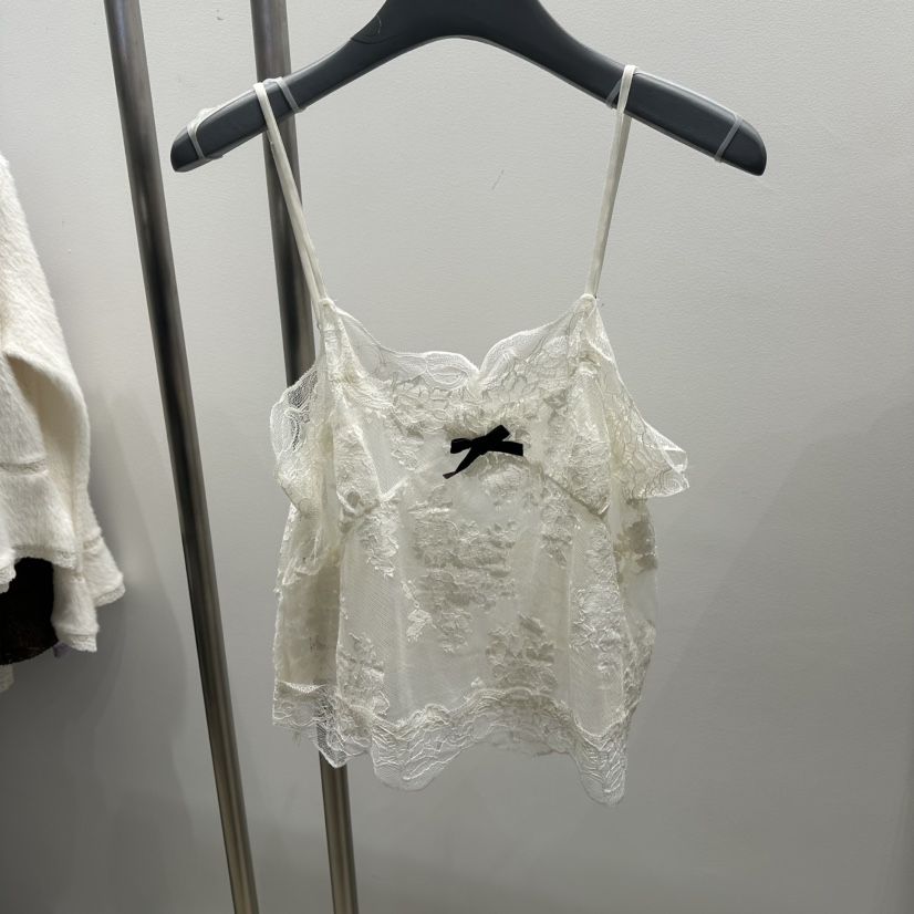 TARABY MOTION韓國代購女士新品休閑推薦吊帶背心蕾絲絲帶TARABY MOTION吊帶/背心
