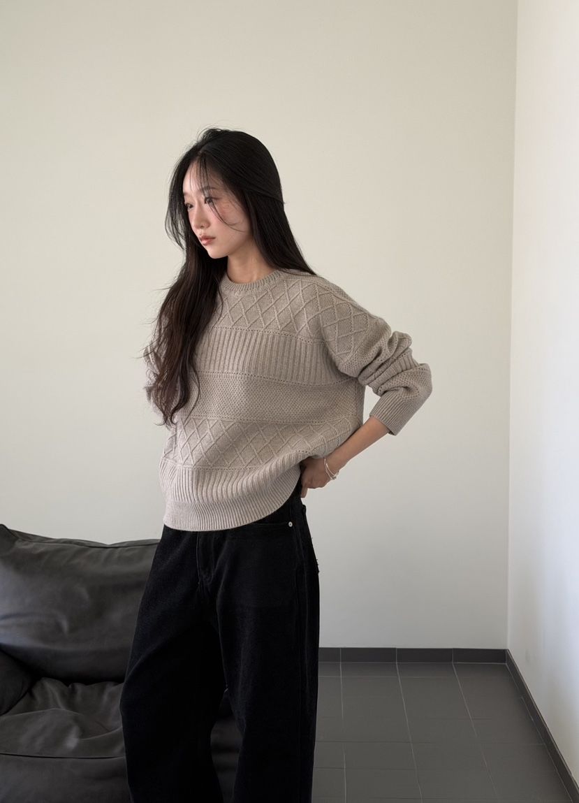 AMY GRACE-A東大門實拍女裝新款真品推薦人氣熱賣針織衫AMY GRACE針織衫