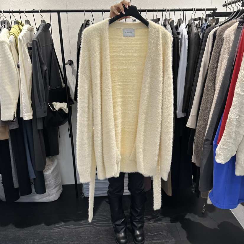 FLAMME TOIT/LUNAMDE韓國代購女裝新品人氣時尚開衫含腰帶FLAMME TOIT/LUNAMDE開衫