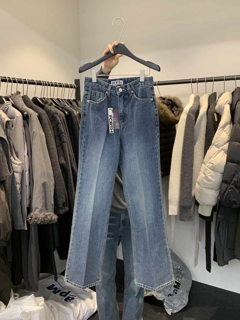 FORTH東大門代購女裝新品推薦時尚人氣休閑熱賣真品牛仔褲FORTH牛仔褲