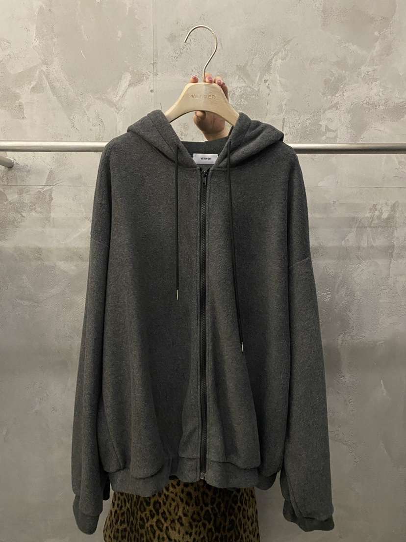 THE VETIVER-A東大門代購女裝新品推薦衛衣拉鏈連帽衫抓絨VETIVER衛衣