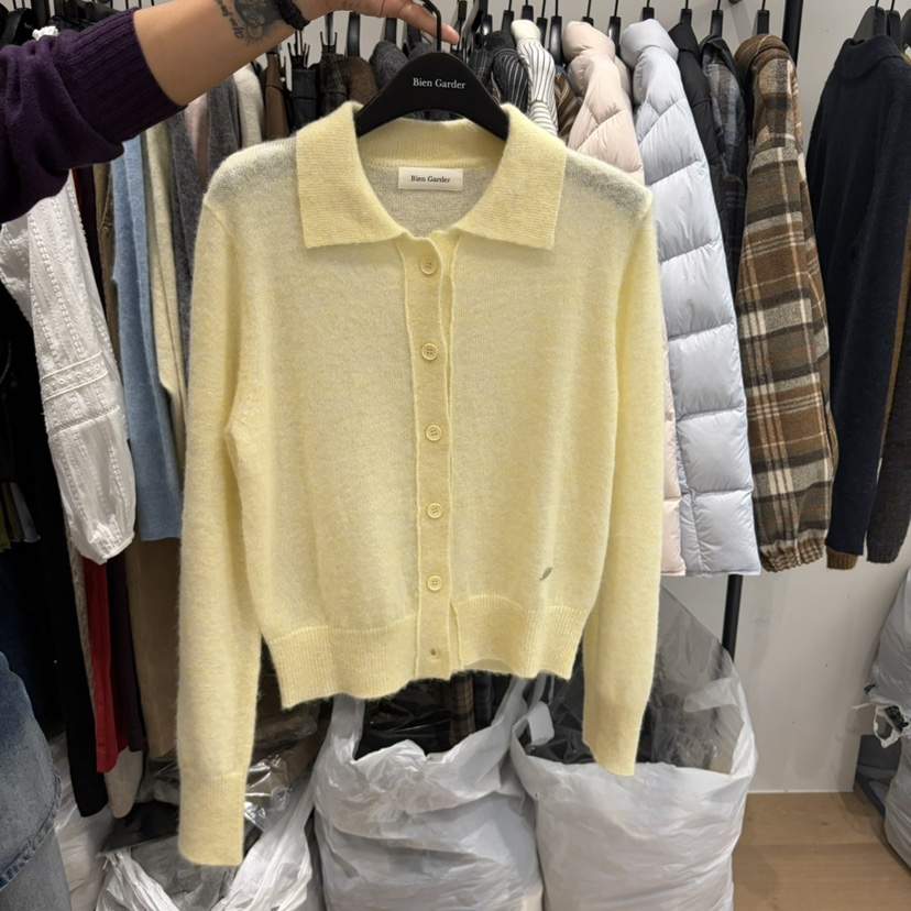 BIEN GARDER東大門直郵女士新品真品時尚熱賣開衫翻領開衫BIEN GARDER開衫