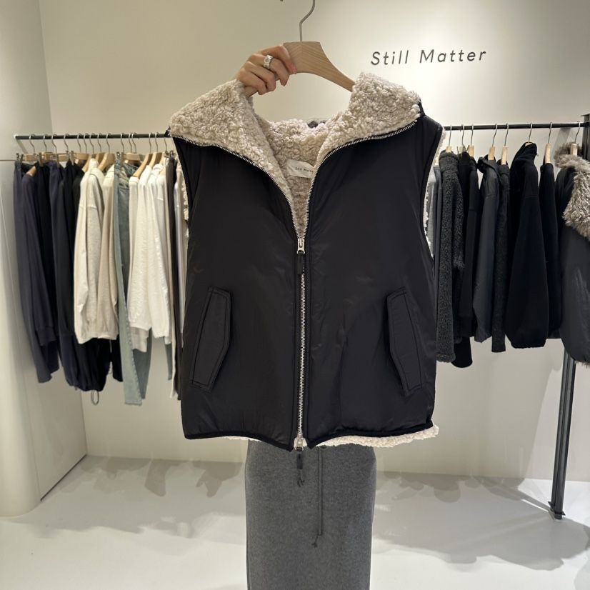 STILL MATTER韓國代購女士新款真品人氣休閑時尚馬甲連帽Still Matter馬甲