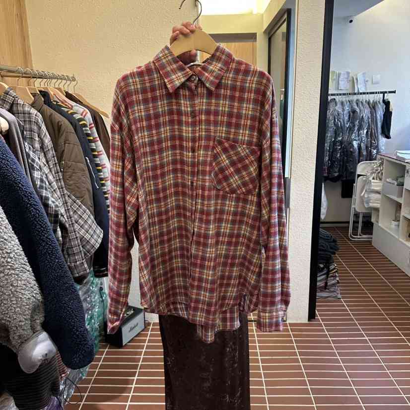 CHOI-L東大門直郵女士新品人氣休閑真品推薦襯衫蕾絲衫格子CHOI襯衫/蕾絲衫