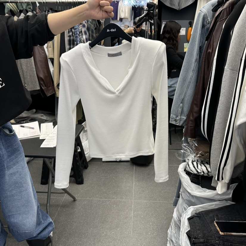 A-DEL韓國直郵女裝新款休閑人氣時尚真品推薦熱賣長袖T恤A-DEL長袖T恤