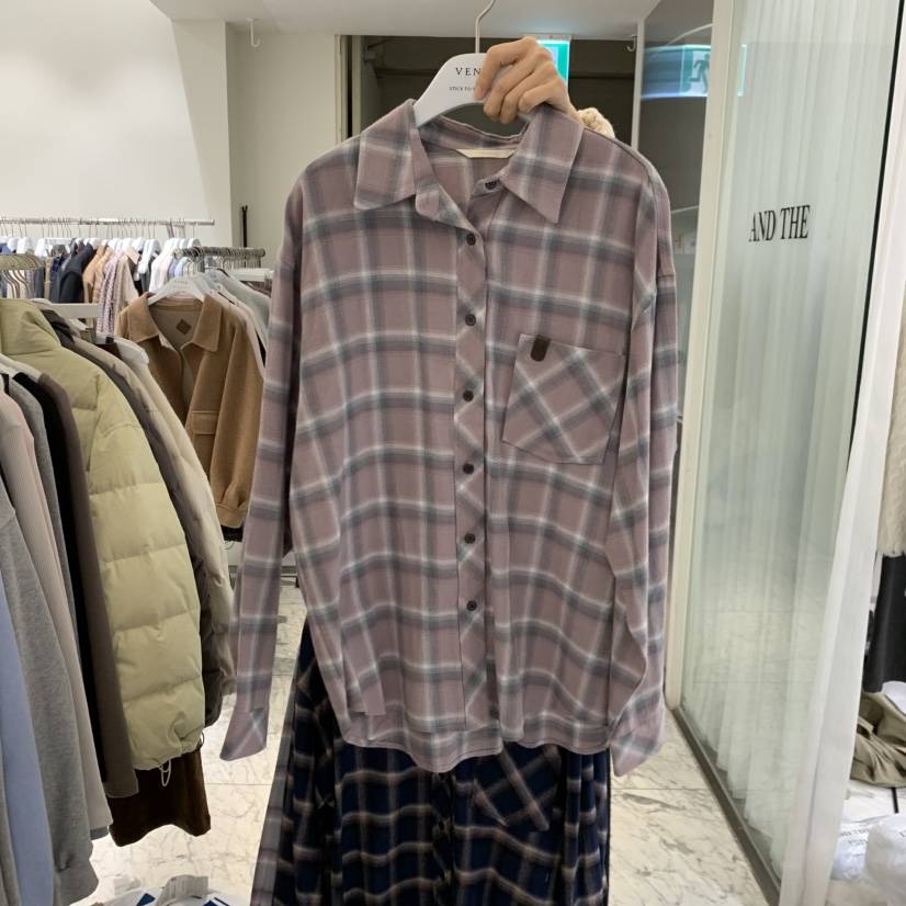 VENIR-A東大門直郵女裝新款推薦休閑人氣時尚襯衫蕾絲衫VENIR-A襯衫/蕾絲衫
