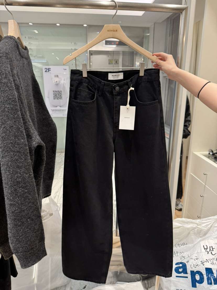 MONIQUE東大門實拍女士新品真品推薦熱賣休閑時尚休閑褲黑色MONIQUE休閑褲