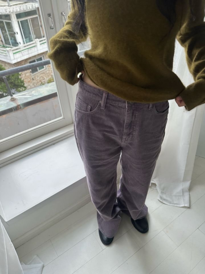 MARE韓國直郵女士新款推薦熱賣休閑時尚休閑褲燈芯絨染色MARE休閑褲