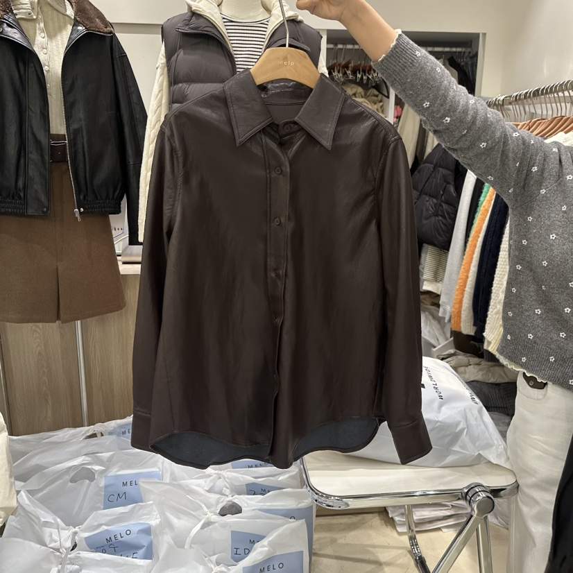 MELO東大門實拍女士新品人氣推薦熱賣時尚襯衫蕾絲衫寬松MELO襯衫/蕾絲衫