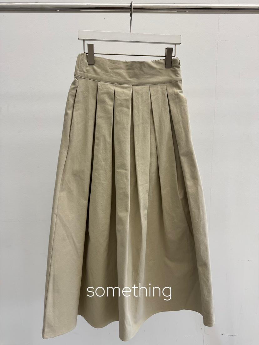SOMETHING-L/FANCY東大門代購女士新品人氣長裙棉布褶皺SOMETHING-L/FANCY長裙