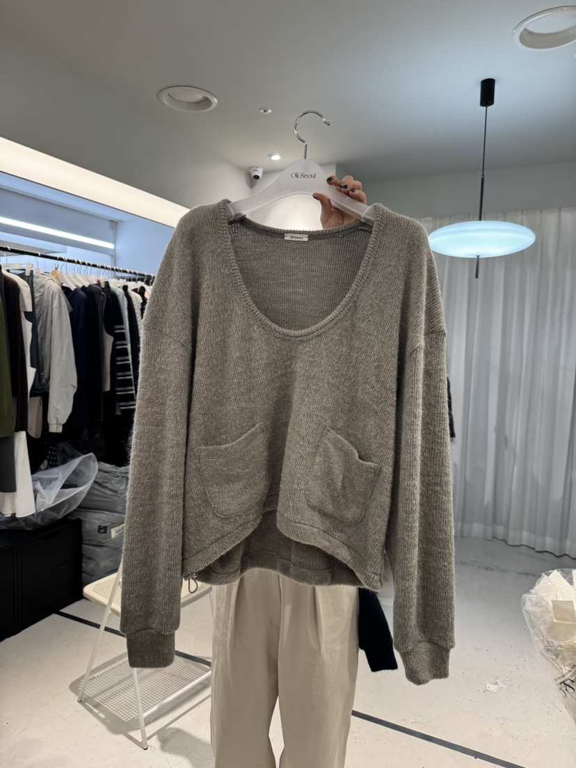 OLI SEOUL東大門代購女裝新品休閑人氣真品時尚毛衣安哥拉OLI SEOUL毛衣