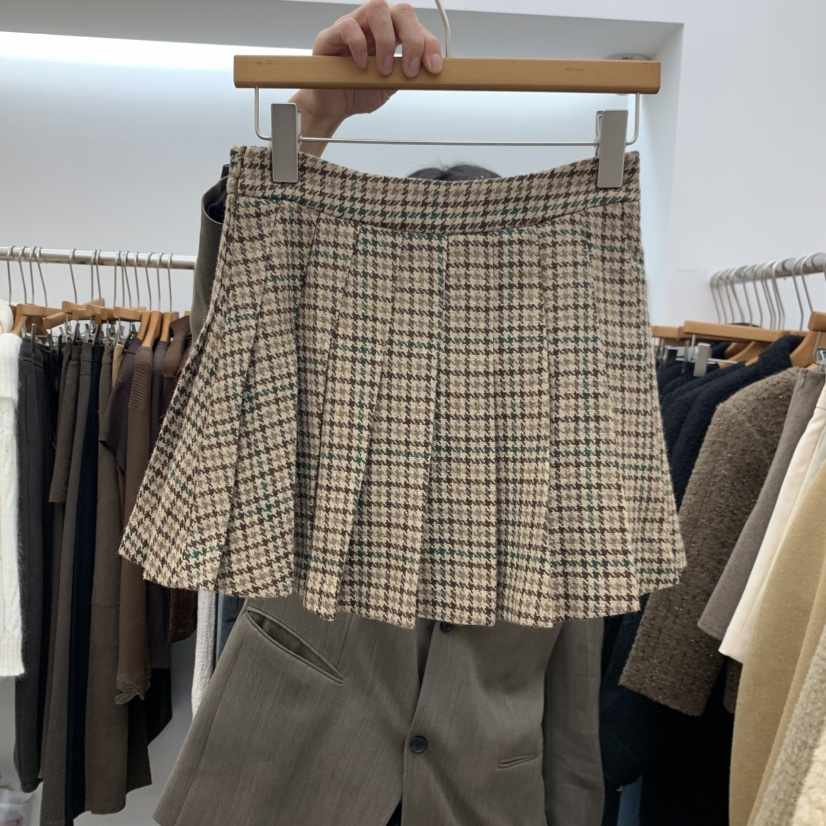 DRESS ROOM東大門直郵女裝新品真品人氣熱賣短裙學院風格紋DRESS ROOM短裙