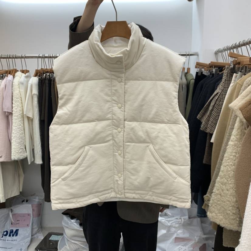 DRESS ROOM東大門代購女士新品推薦真品時尚人氣馬甲鴨絨DRESS ROOM馬甲