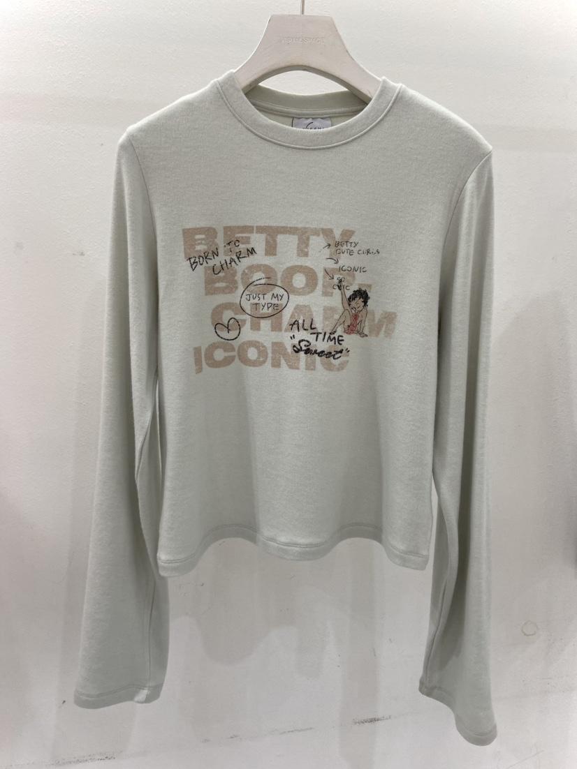 VISUAL SPACE/PAGE92/FLEISCHER東大門代購女士新品時尚長袖T恤涂鴉VISUAL SPACE/PAGE92/FLEISCHER長袖T恤