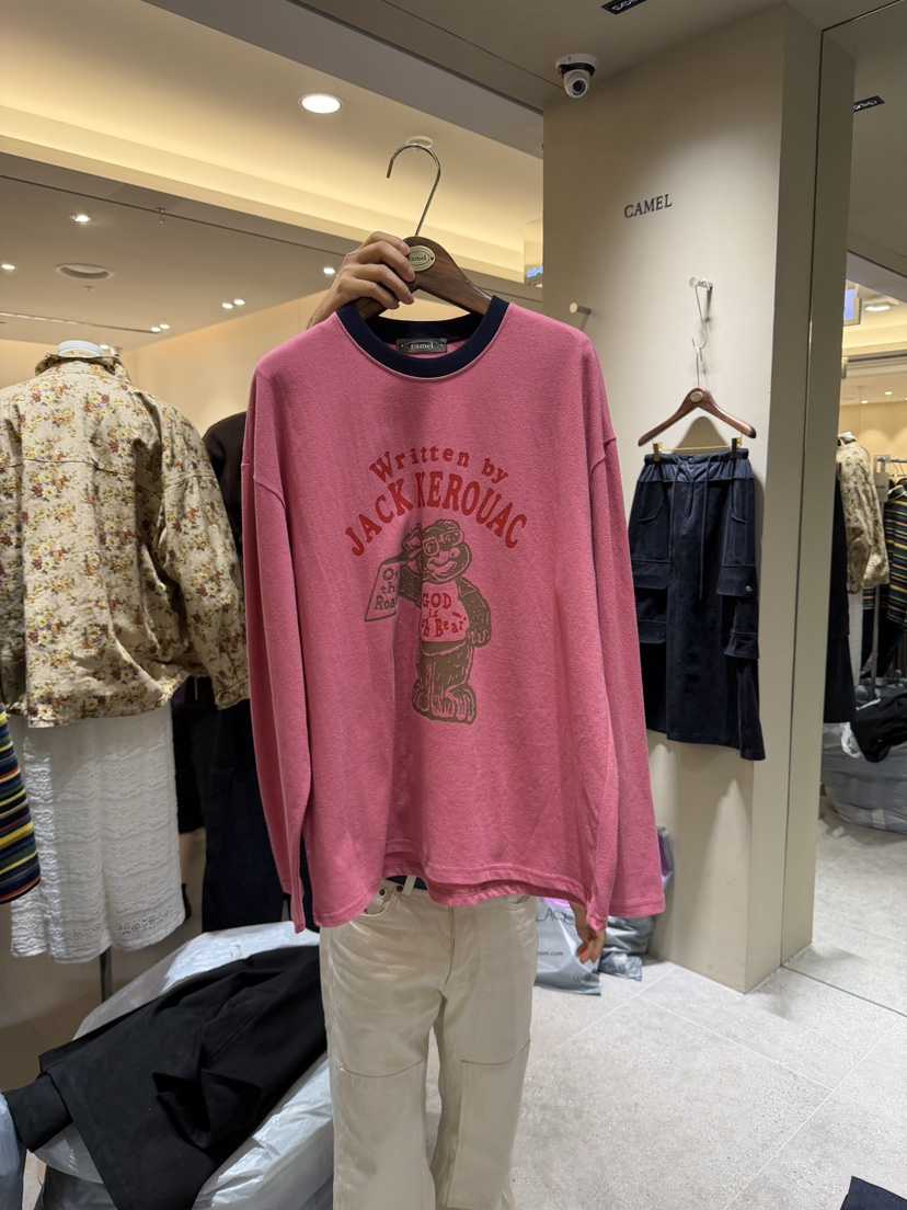 CAMEL-P東大門直郵女裝新品時尚長袖T恤泰迪熊Came_l 家長袖T恤