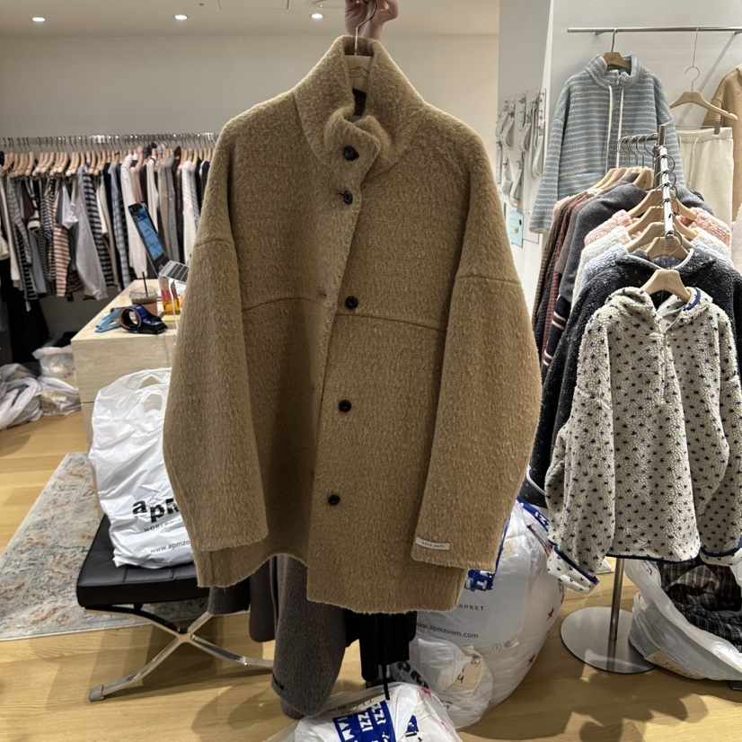 TIZZI東大門實拍女裝新品休閑時尚推薦真品職業中長款大衣TIZZI中長款大衣