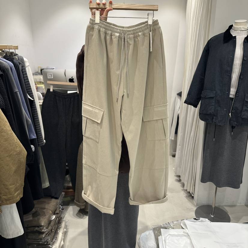 IRVINE東大門實拍女裝新品推薦真品人氣時尚休閑褲口袋加絨IRVINE休閑褲