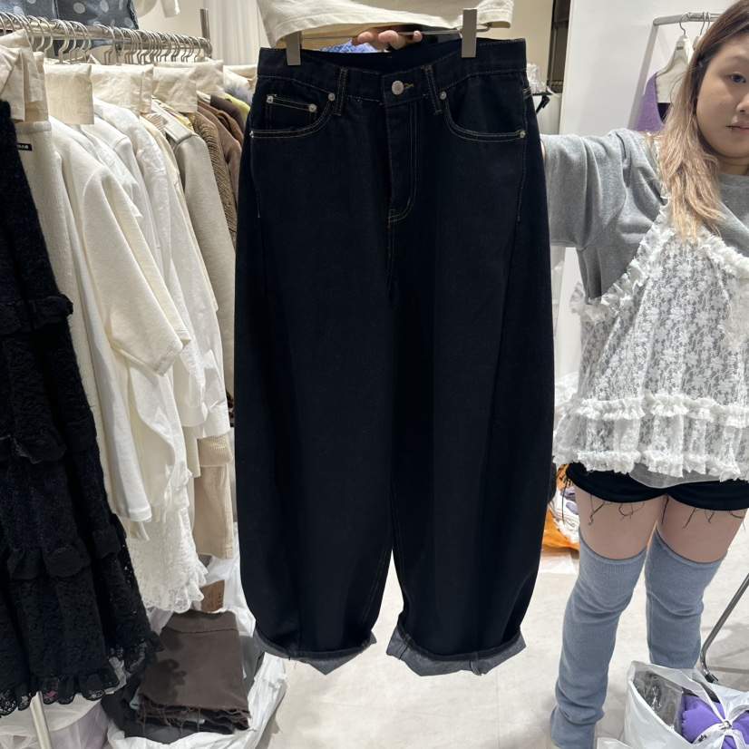 MIENNE韓國直郵女裝新品人氣休閑熱賣真品時尚牛仔褲不褪色MIENNE牛仔褲