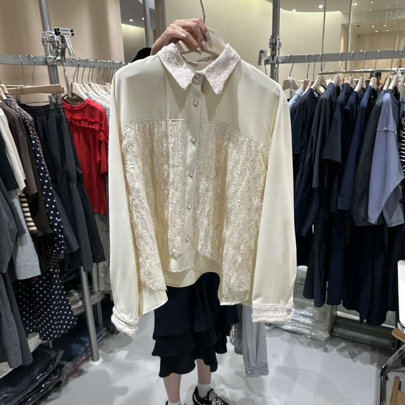 RUMBA韓國直郵女士新品人氣休閑職業真品時尚推薦襯衫蕾絲衫RUMBA襯衫/蕾絲衫