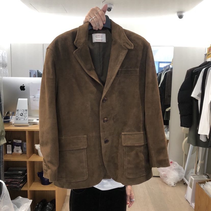THE STARDUST東大門直郵女裝新品真品休閑推薦短款大衣麂皮THE STARDUST短款大衣