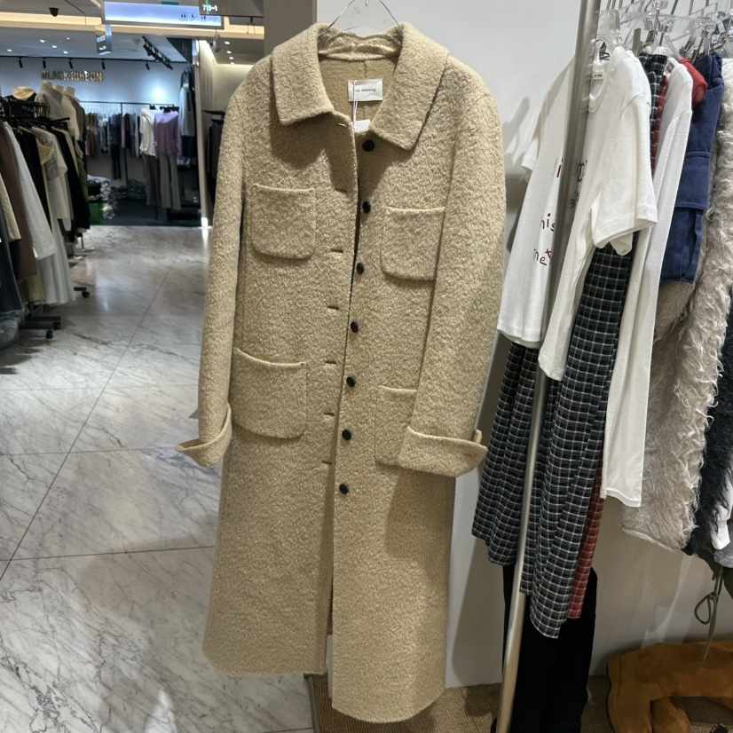 TOPDRESSING韓國直郵女裝新品人氣時尚推薦休閑中長款大衣TOPDRESSING中長款大衣