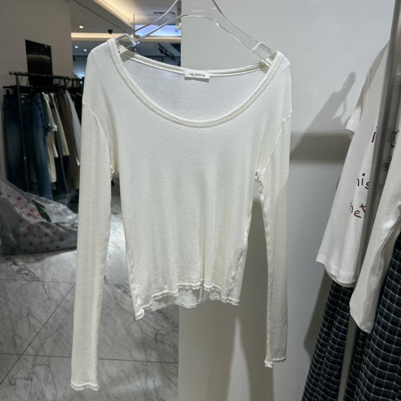 TOPDRESSING東大門實拍女士新品推薦休閑職業人氣長袖T恤TOPDRESSING長袖T恤