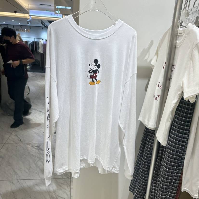 TOPDRESSING東大門實拍女裝新款休閑人氣真品長袖T恤米奇TOPDRESSING長袖T恤