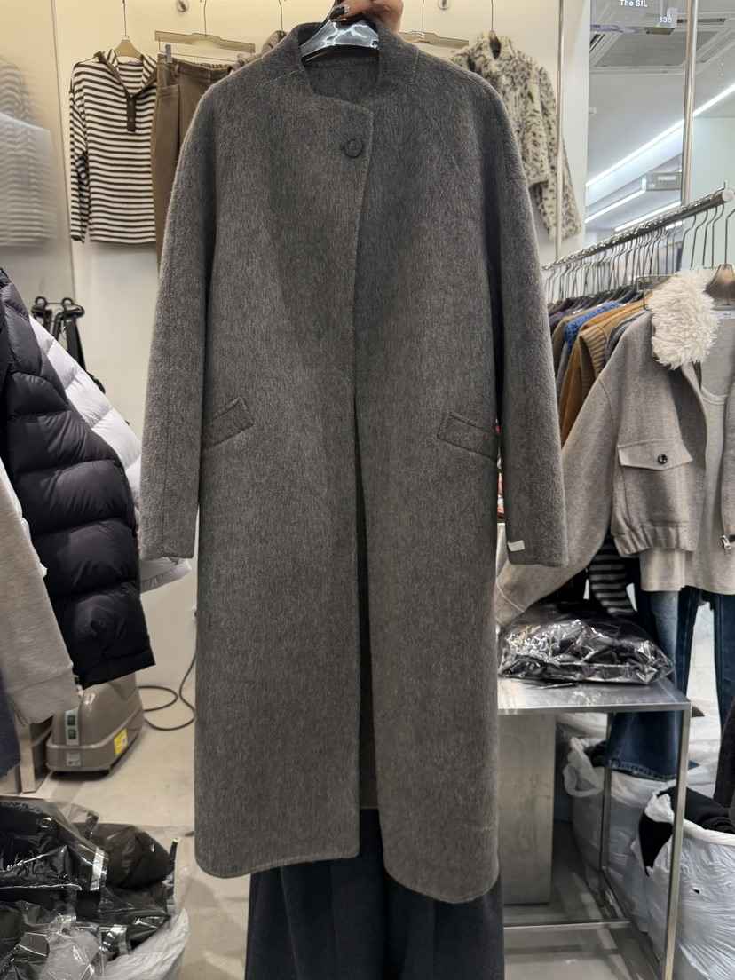 THE SIL韓國直郵女裝新款時尚休閑真品熱賣人氣中長款大衣THE SIL/1 2ILLY中長款大衣