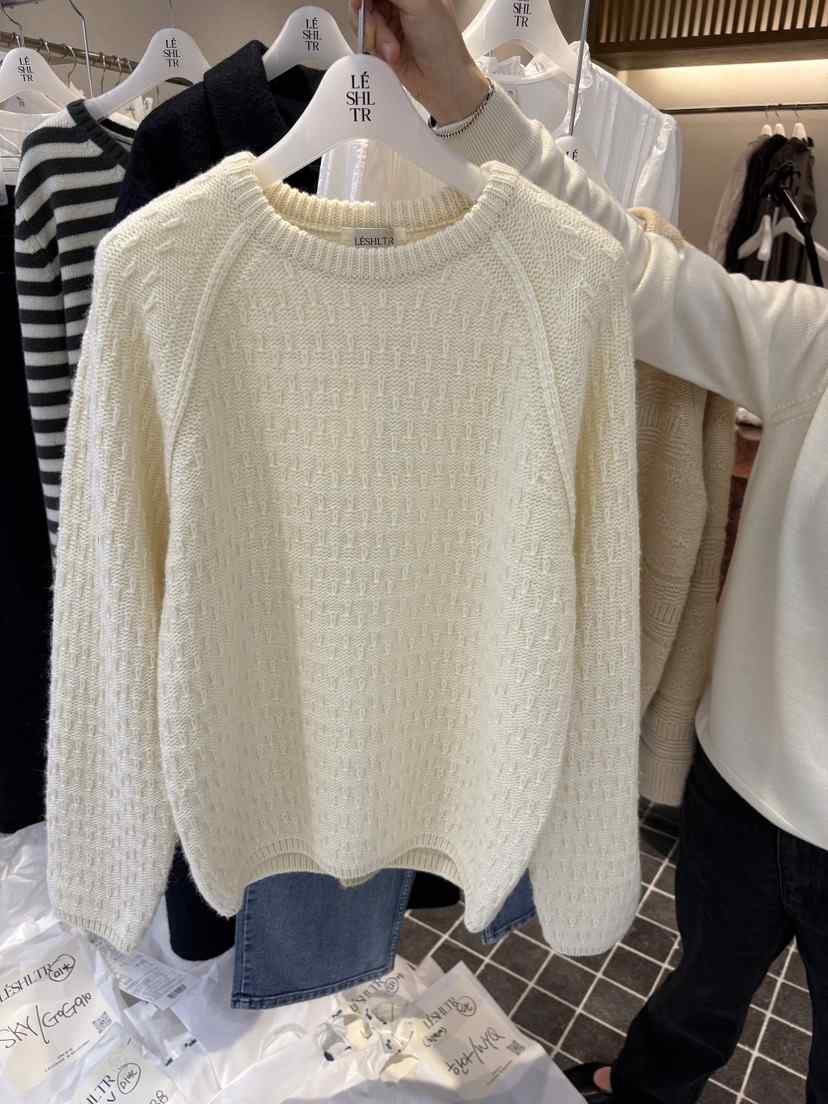 CREAM-P/LESHLTR東大門代購女士新品真品時尚人氣休閑毛衣LESHLTR/CREAM毛衣