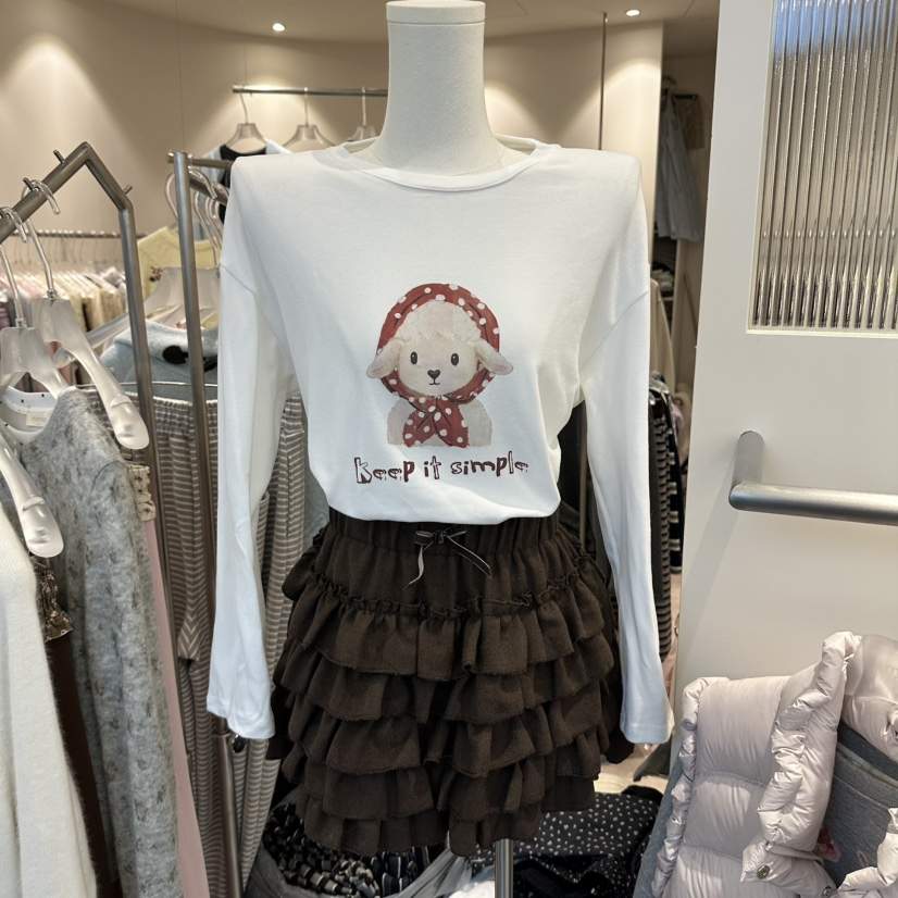 MIMME/LOOKK東大門代購女士新品休閑人氣時尚推薦長袖T恤MIMME/LOOKK長袖T恤