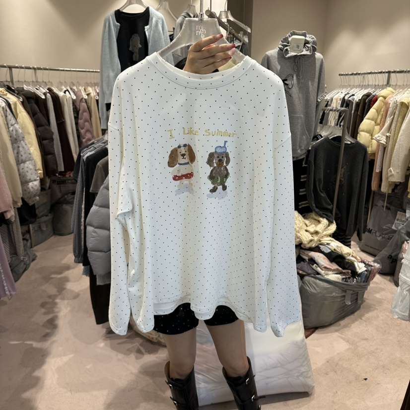 MIMME/LOOKK東大門實拍女裝新品熱賣人氣休閑時尚長袖T恤MIMME/LOOKK長袖T恤