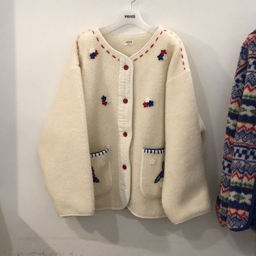 VENTI韓國代購女裝新品推薦休閑真品人氣熱賣夾克刺繡開衫VENTI夾克
