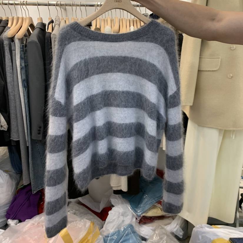 ORRD東大門直郵女裝新品真品人氣熱賣時尚針織衫羊絨條紋ORRD針織衫