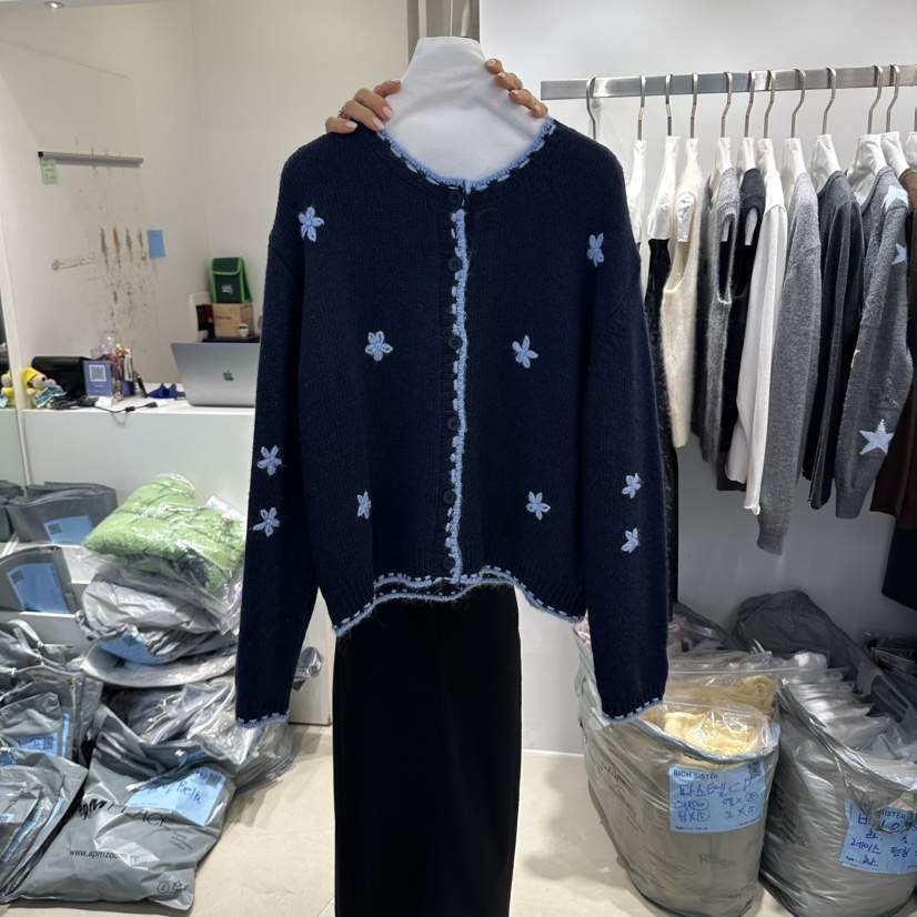 RICH SISTER東大門代購女士新款時尚推薦休閑熱賣開衫刺繡RICH SISTER開衫